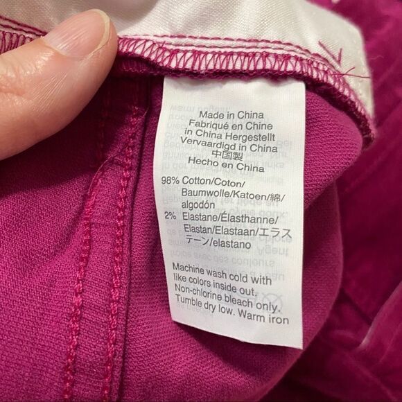 J. Crew Mercantile High Rise Skinny Fuchsia Pants - Picture 5 of 7